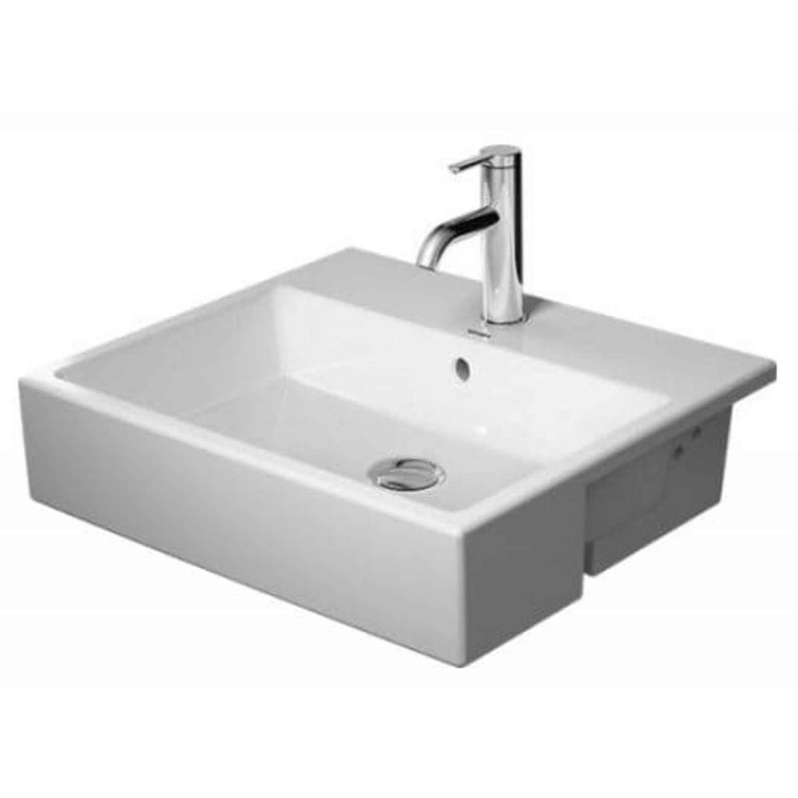 Polozápustné umyvadlo Duravit Vero air 55x47 cm bílá 0382550000