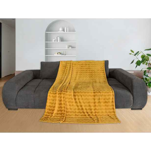 Deka Cashmere touch Nele 150x200 cm, žlutá