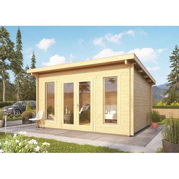 Dřevěný zahradní domek 380x380 cm Lanitplast