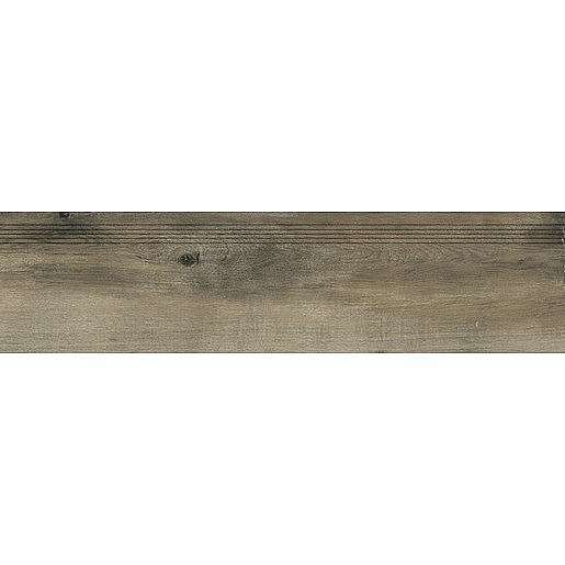 Schodovka Rako Saloon tmavě hnědá 30x120 cm mat DCPVF748.1