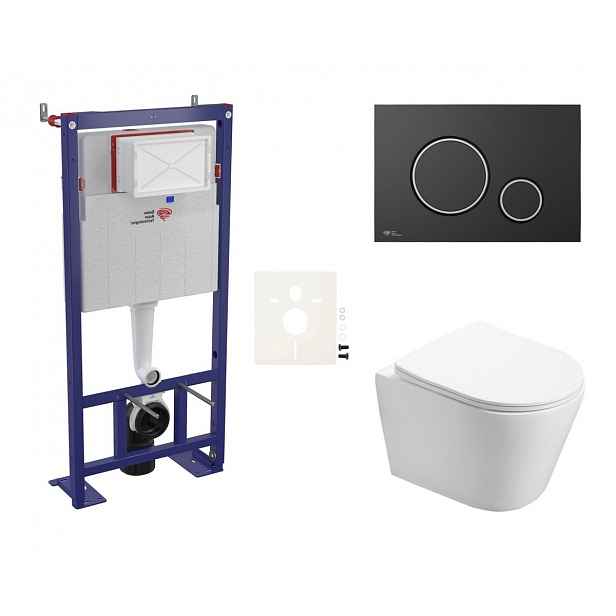 Závěsný wc set do lehkých stěn / předstěnová Swiss Aqua Technologies Infinitio SIKOSSIN78