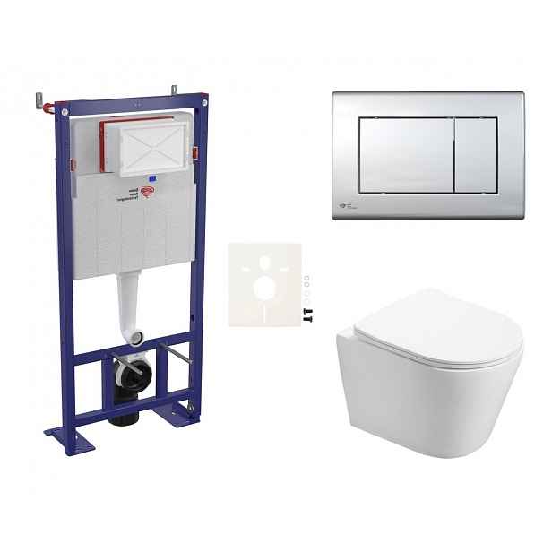 Závěsný wc set do lehkých stěn / předstěnová Swiss Aqua Technologies Infinitio SIKOSSIN21