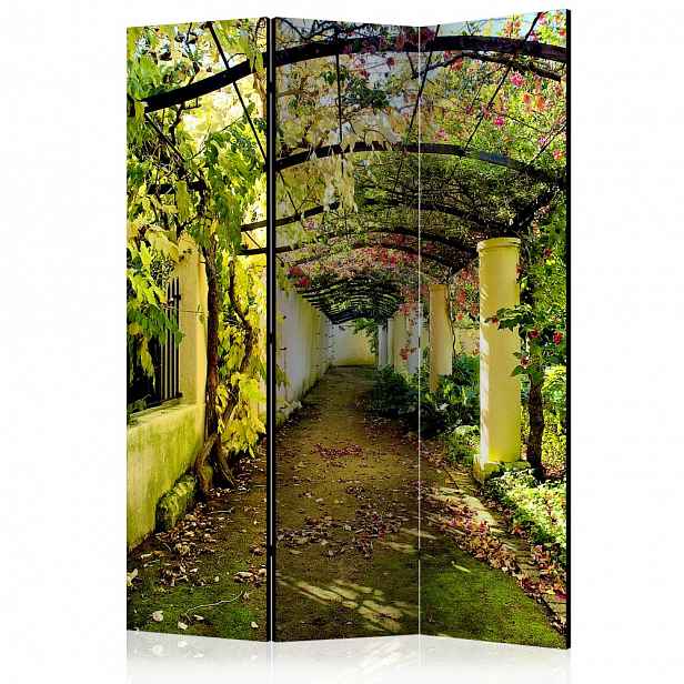 Paraván Romantic Garden Dekorhome 135x172 cm (3-dílný)