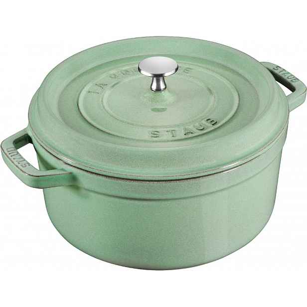 Staub Litinový hrnec s poklicí Cocotte, šalvějová, 22 cm / 2,6 l 11022115