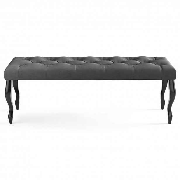 Lavice CHESTERFIELD 120x40 cm Grafit