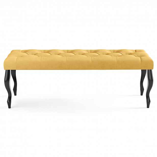 Lavice CHESTERFIELD 120x40 cm Žlutá