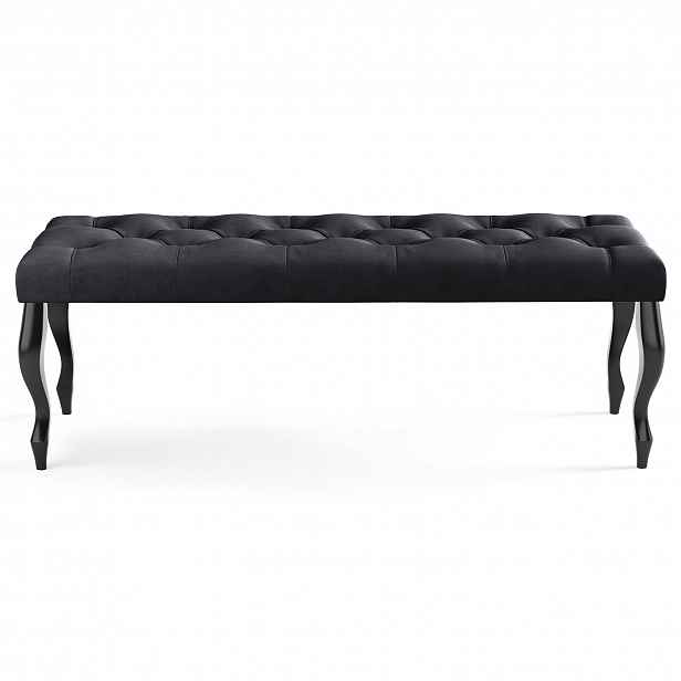 Lavice CHESTERFIELD 100x40 cm Černá