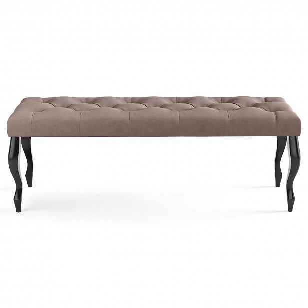 Lavice CHESTERFIELD 100x40 cm Světle hnědá