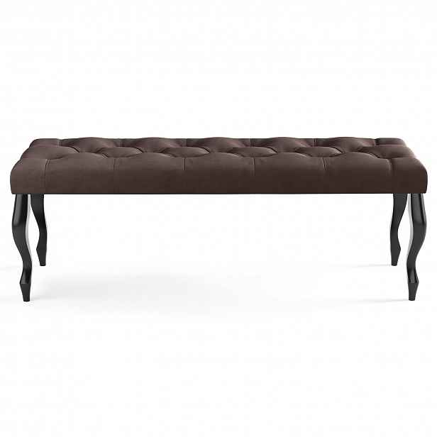 Lavice CHESTERFIELD 100x40 cm Hnědá