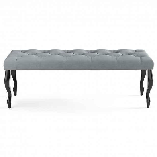 Lavice CHESTERFIELD 100x40 cm Šedá