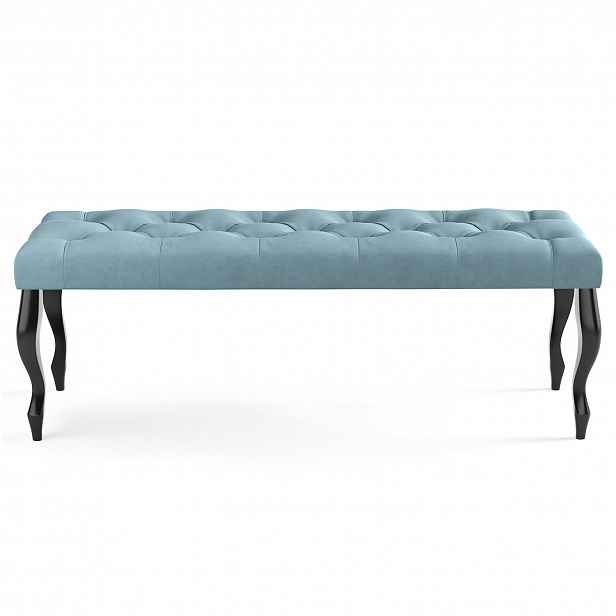 Lavice CHESTERFIELD 100x40 cm Modrá