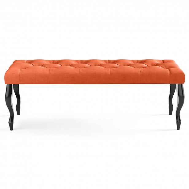 Lavice CHESTERFIELD 60x40 cm Oranžová