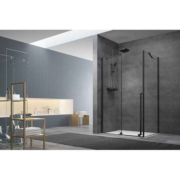 Sprchová zástěna walk-in Walk-In / Dveře 110x80 cm Swiss Aqua Technologies Walk-in Xmotion SATBWIXM110STE80C