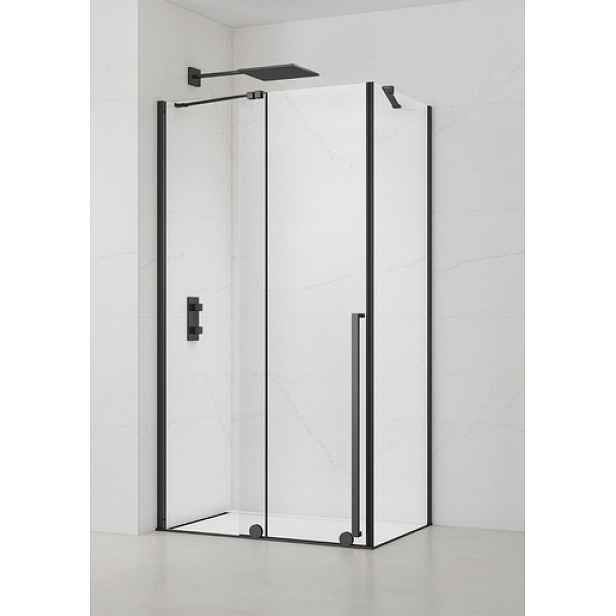 Sprchová zástěna walk-in Walk-In / Dveře 140x80 cm Swiss Aqua Technologies Walk-in Xmotion SATBWIXM140STE80C