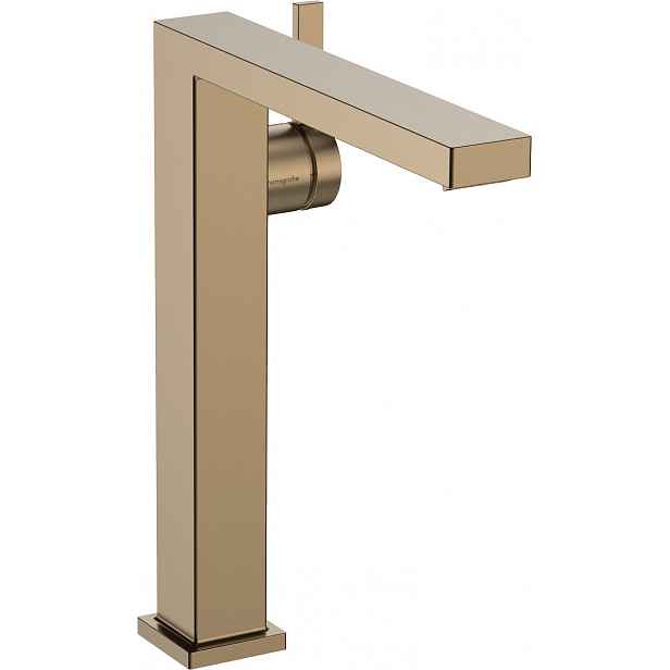 Vysoká umyvadlová baterie Hansgrohe Tecturis E s clic-clacem kartáčovaný bronz 73070140