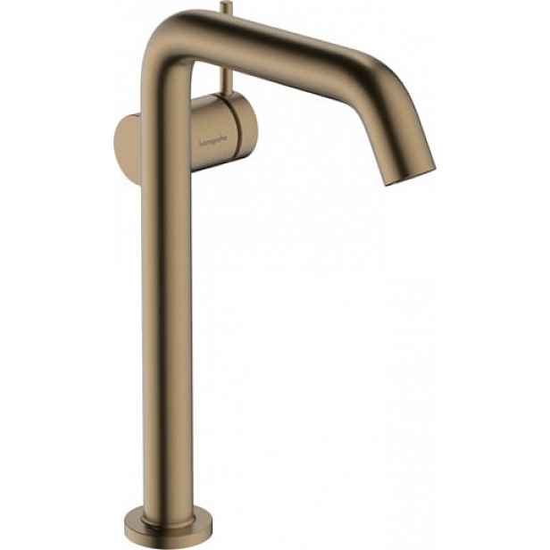 Vysoká umyvadlová baterie Hansgrohe Tecturis S s clic-clacem kartáčovaný bronz 73370140