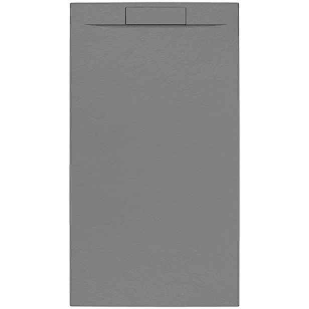 Sprchová vanička obdélníková SAT Fusion 100x80 cm litý mramor Gris SATFU10080GR