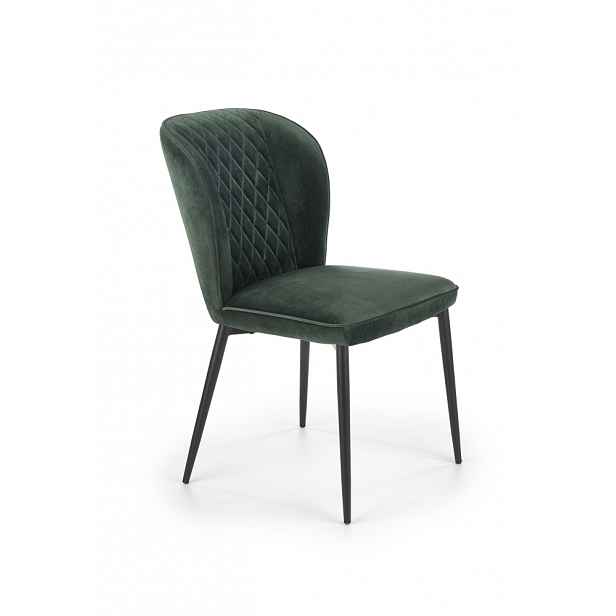 Jídelní židle K-399, tmavě zelená
