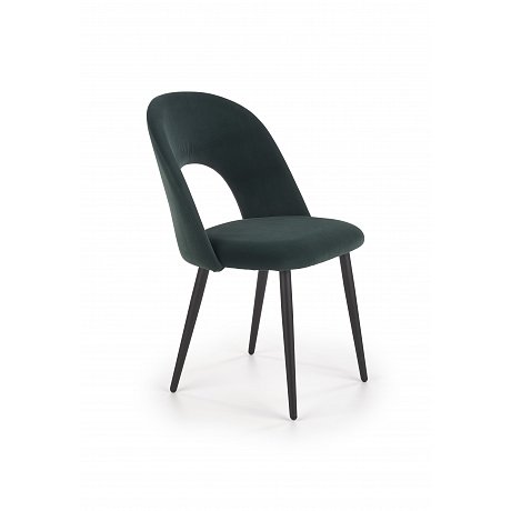 Jídelní židle K-384, tmavě zelená