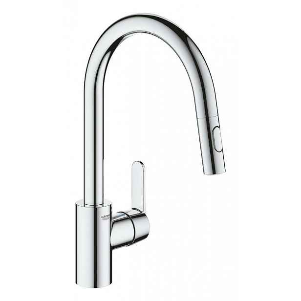 Dřezová baterie Grohe Get s vytahovací sprškou, 2 proudy chrom 31484001