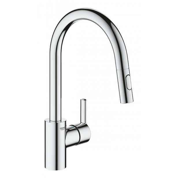 Dřezová baterie Grohe Feel s vytahovací sprškou, 2 proudy chrom 31486001