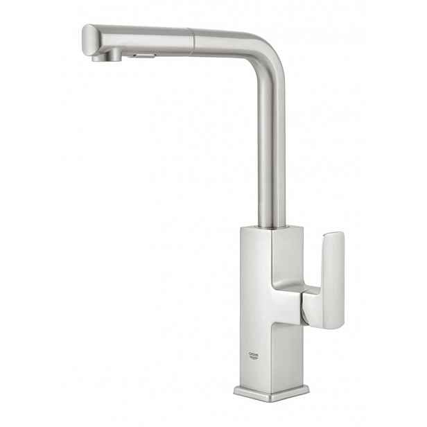 Dřezová baterie Grohe Tallinn s vytahovací sprškou, 2 proudy supersteel 30420DC0