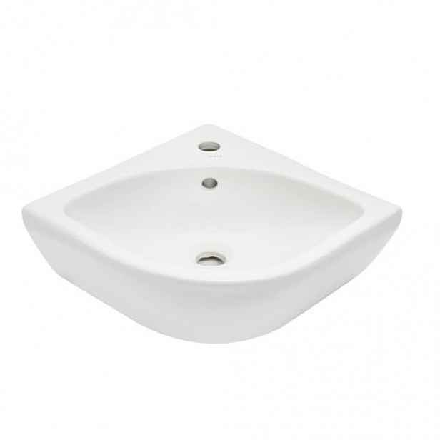 Rohové umývátko VitrA Integra 56x40 cm otvor pro baterii uprostřed 7336-003-0999