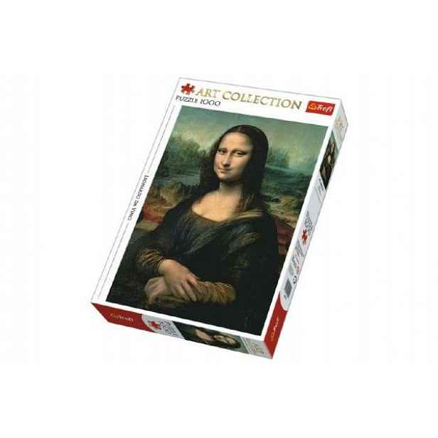 Puzzle Mona Lisa 1000 dílků 48x68cm v krabici 40x27x6cm