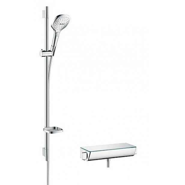 Sprchová baterie Hansgrohe Raindance Select E se sprchovým setem 150 mm bílá/chrom 27039400