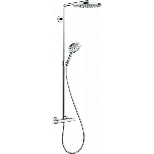 Sprchový systém Hansgrohe Raindance Select S na stěnu s termostatickou baterií chrom 27129000