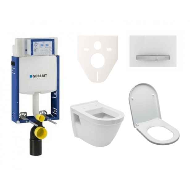 Závěsný set WC Vitra S50, nádržka Geberit Kombifix, tlačítko Sigma 50 alpská bílá SIKOGE2V8