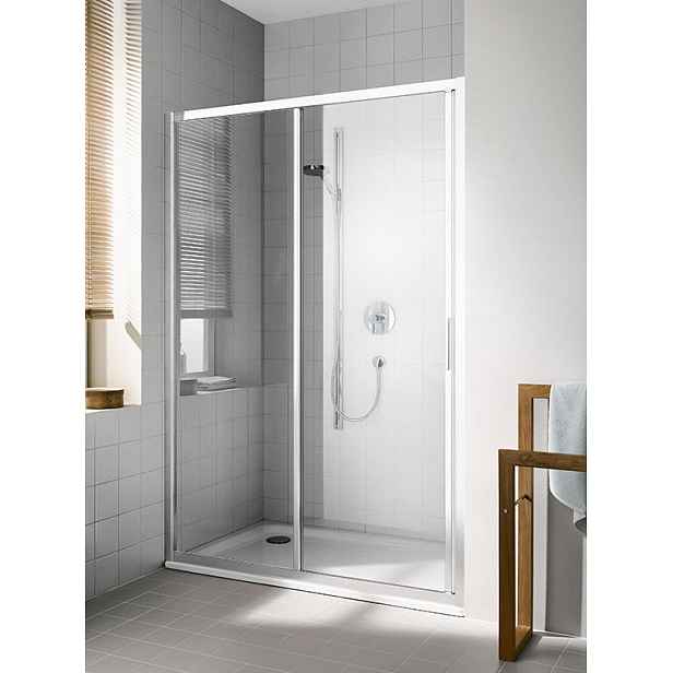 Dveře sprchové Kermi Casa XS 1400 mm levé stříbrná/čiré sklo