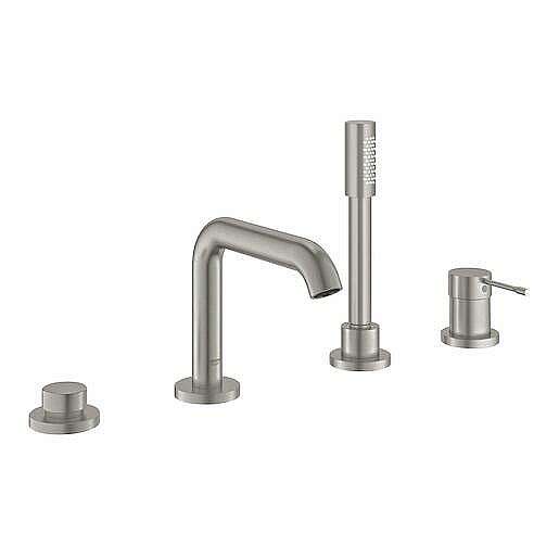 Vanová baterie Grohe Essence se sprchovým setem supersteel 19578DC1