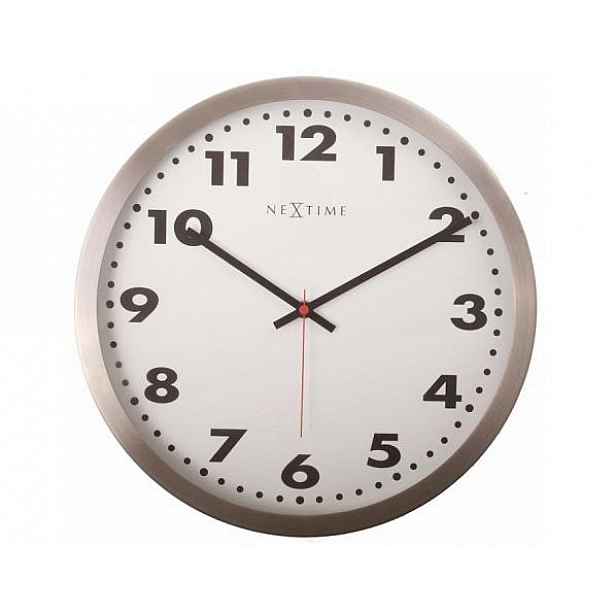 Designové nástěnné hodiny 2519 Nextime Arabic white 25cm