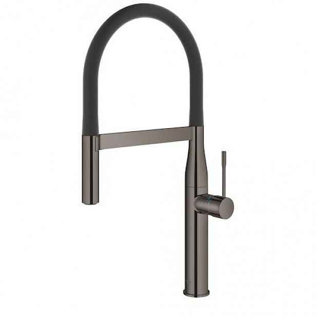 Dřezová baterie Grohe Essence se silikonovým ramínkem Hard Graphite 30294A00