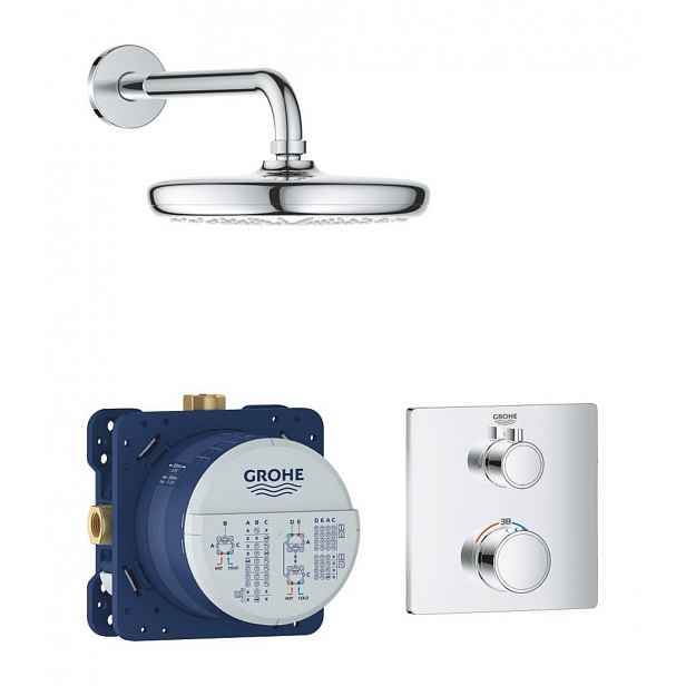 Sprchový systém Grohe Grohtherm včetně podomítkového tělesa chrom 34728000