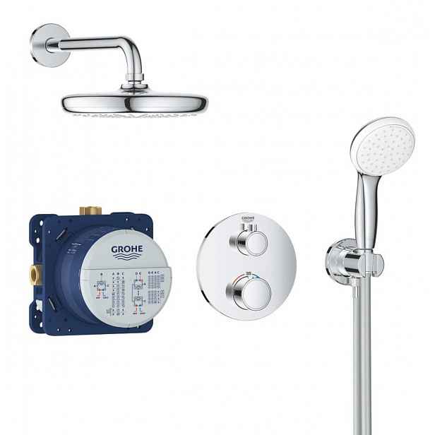 Sprchový systém Grohe Grohtherm včetně podomítkového tělesa chrom 34727000