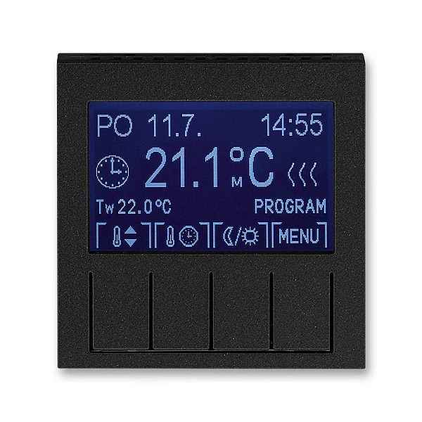 Termostat uni programovatelný Levit onyx/kouřová černá