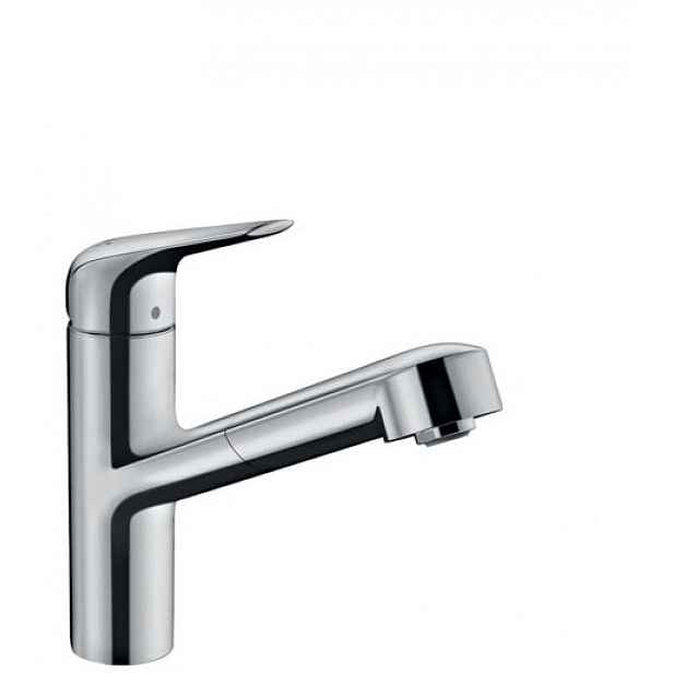 Dřezová baterie Hansgrohe Focus s vytahovací sprškou chrom 71829000