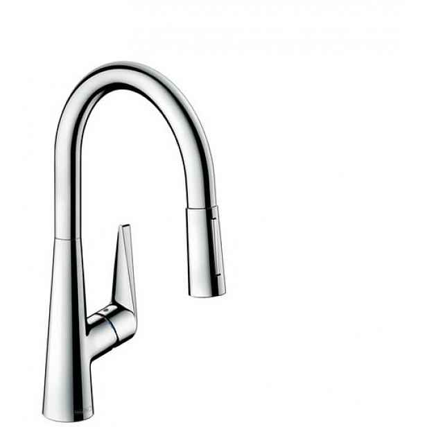 Dřezová baterie Hansgrohe Talis s vytahovací sprškou, 2 proudy chrom 73851000