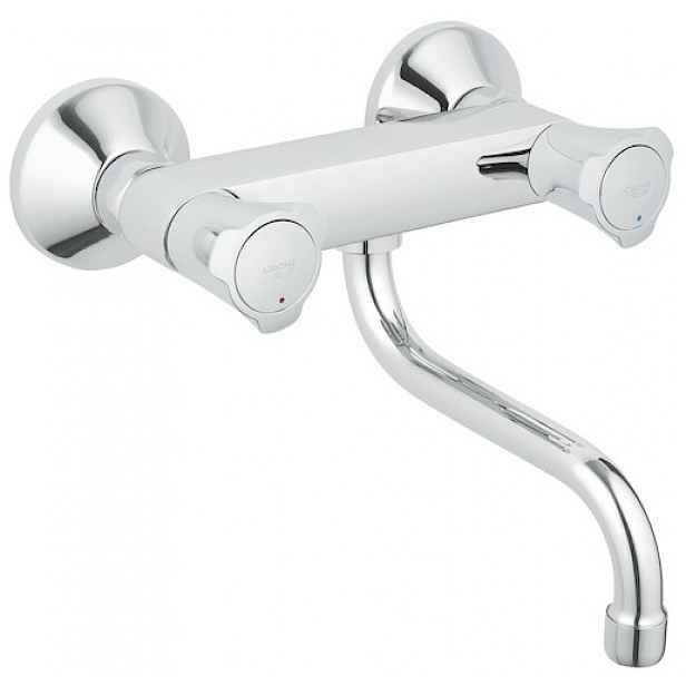 Dřezová baterie Grohe Grohe s otočným raménkem 150 mm chrom 31187001