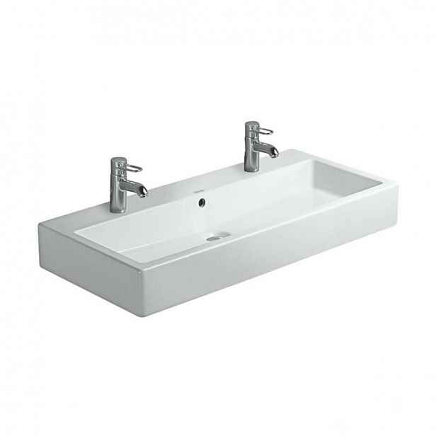 Umyvadlo Duravit Vero 100x47 cm se dvěma otvory pro baterii 454100024