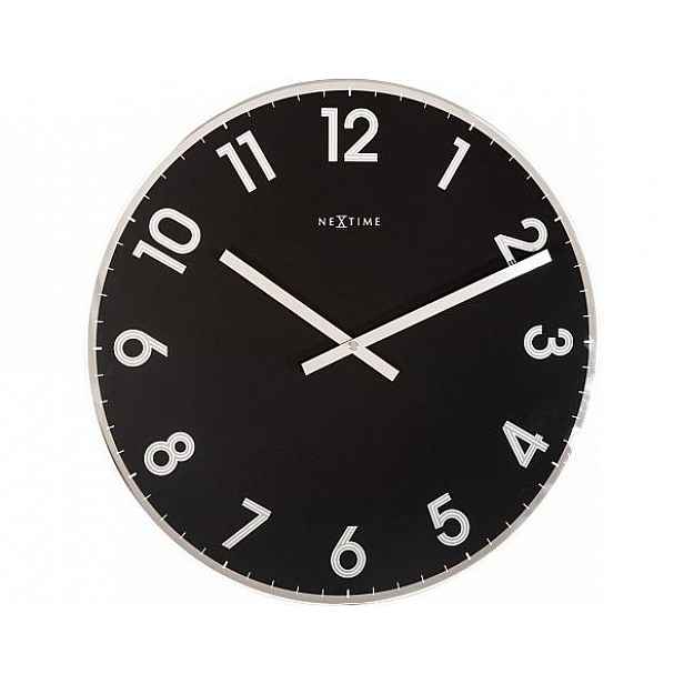 Designové nástěnné hodiny 8190zw Nextime Reflect 43cm