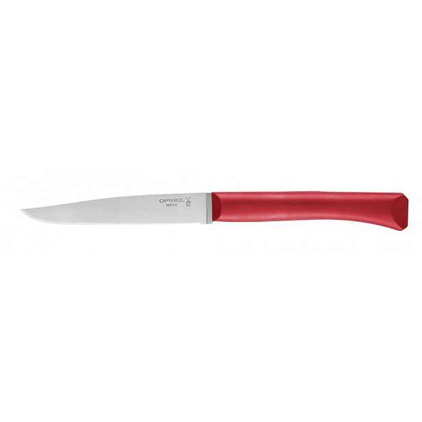 Opinel Bon Appetit steakový nůž s polymerovou rukojetí, červený, čepel 11 cm 001902