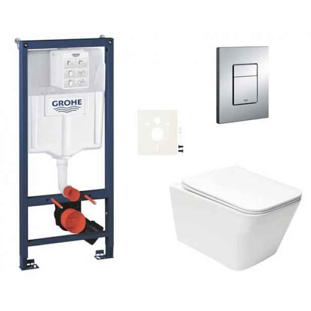 Závěsný wc set do lehkých stěn / předstěnová montáž Swiss Aqua Technologies Infinitio SIKOGRSIN12E