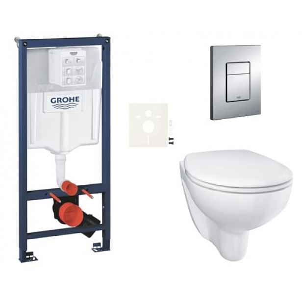 Závěsný wc set do lehkých stěn / předstěnová montáž Grohe Bau Ceramic SIKOGRSBAUE