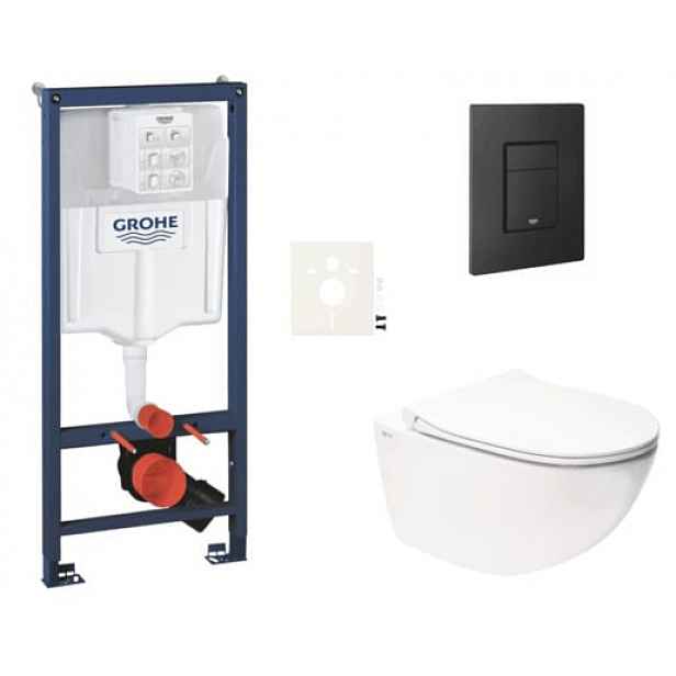 Závěsný wc set do lehkých stěn / předstěnová montáž Swiss Aqua Technologies Infinitio SIKOGRSIN11EKF0