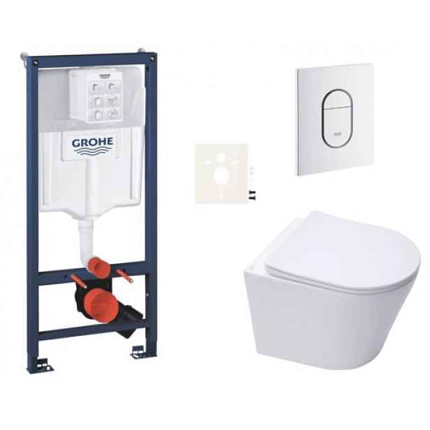 Závěsný wc set do lehkých stěn / předstěnová montáž Swiss Aqua Technologies Infinitio SIKOGRSIN10ASH0