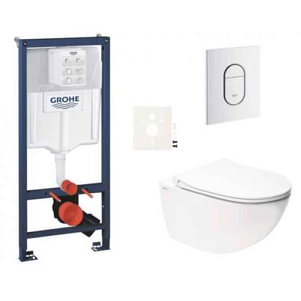 Závěsný wc set do lehkých stěn / předstěnová montáž Swiss Aqua Technologies Infinitio SIKOGRSIN11ASH0