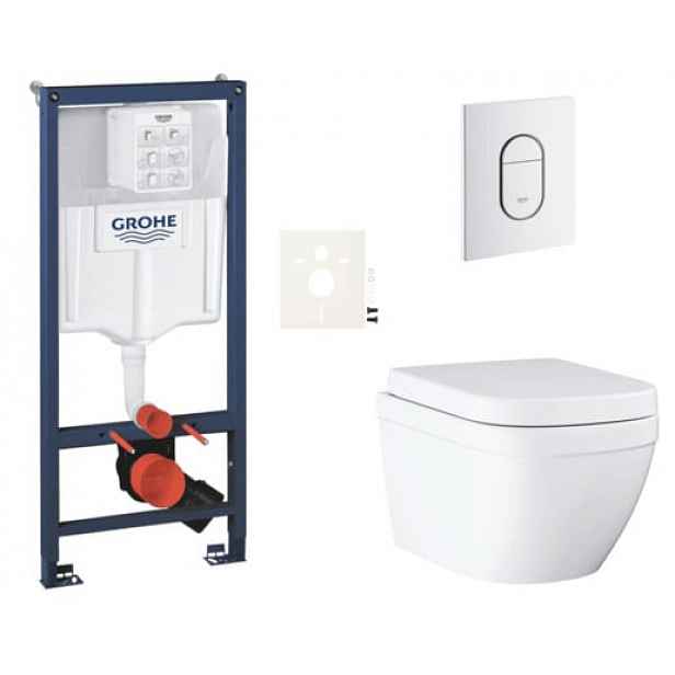 Závěsný wc set do lehkých stěn / předstěnová montáž Grohe Euro Ceramic SIKOGRSEUASH0